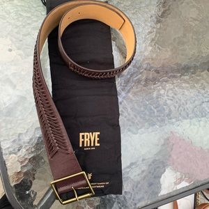 Frye woman’s fish braid waist belt brand new